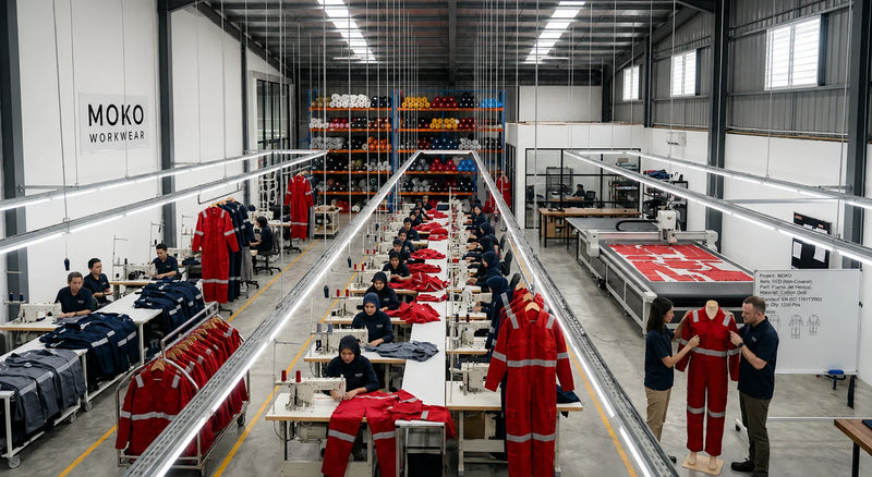 fasilitas ruang produksi mokoworkwear