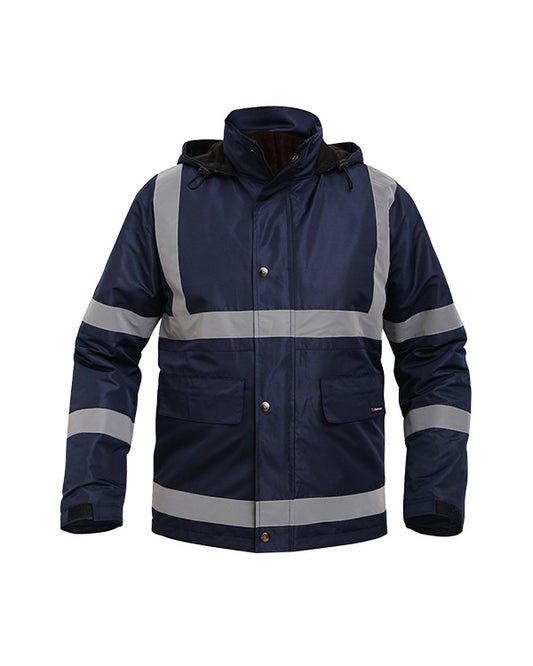 Safety Parka Navy - Mokoworkwear