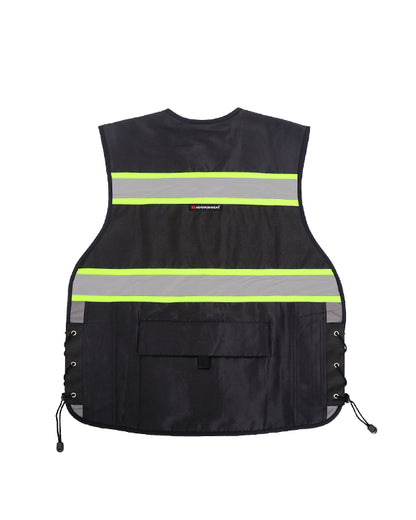Rompi Safety Waterproof Hitam Lime