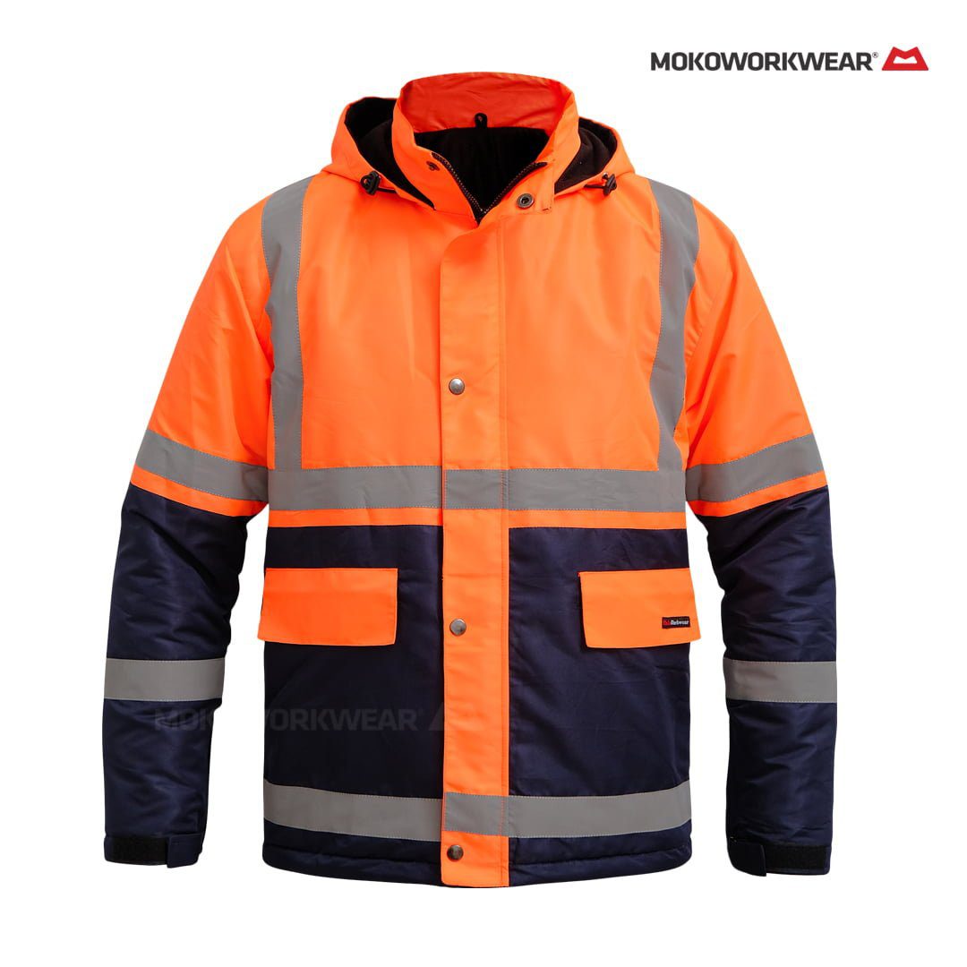 Jacket Orange Navy Mokoworkwear | MOKOWORKWEAR