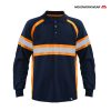 Polo Shirt Navy Orange